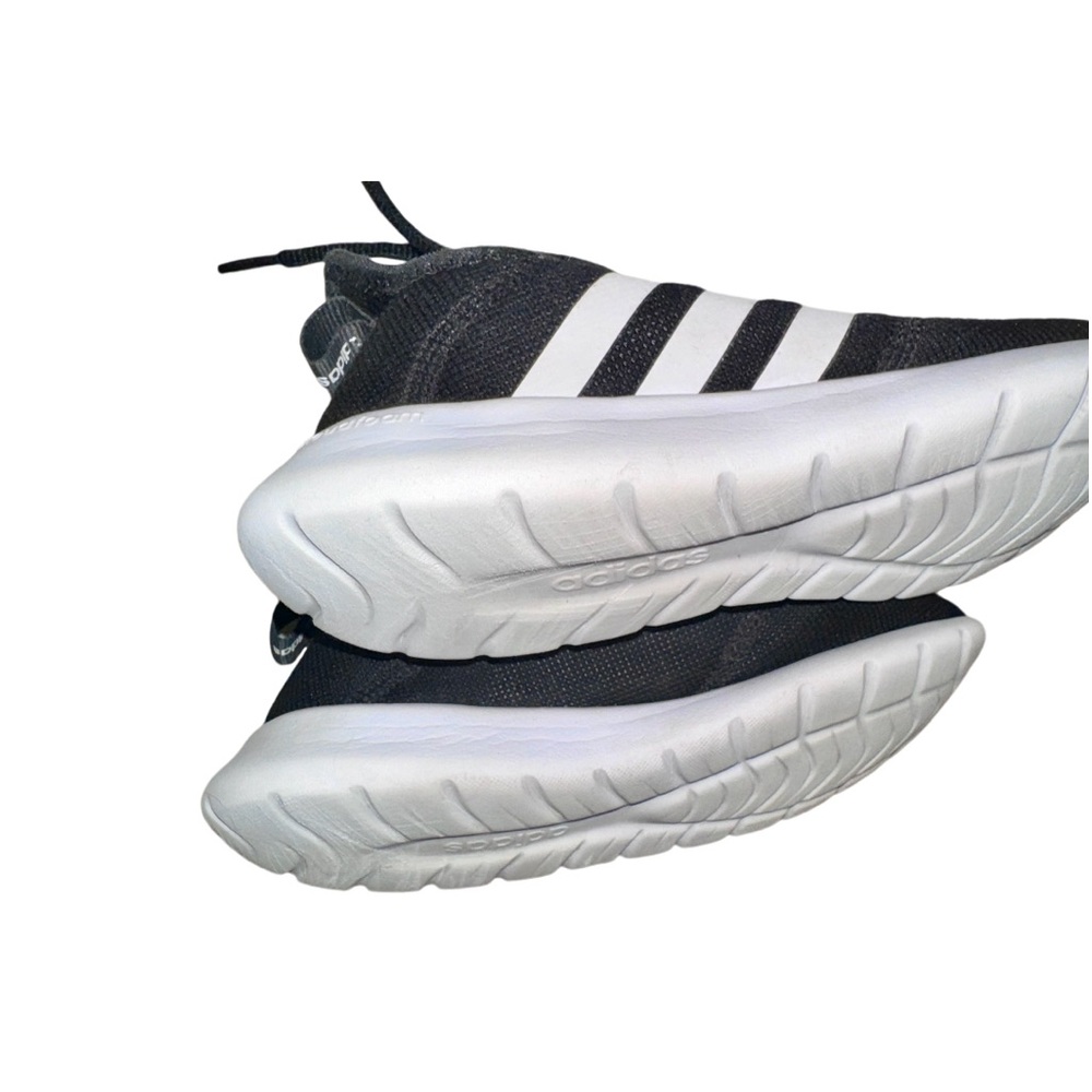 ADIDAS 3 stripes black white Boys tennis shoes size 6 - Picture 11 of 13